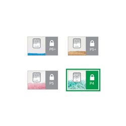 Distruggidocumenti Leitz IQ Slim Home Office P4, Bianco/Argento