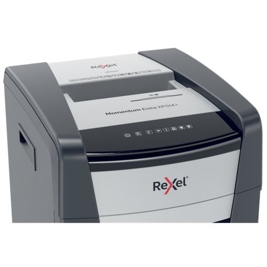Rexel Momentum Extra XP514+ papiervernietiger, zwart/zilver