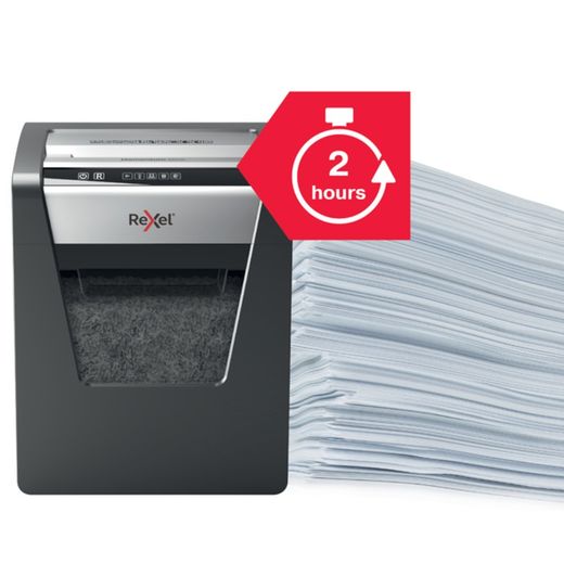 Rexel Momentum M510 papiervernietiger, zwart/zilver