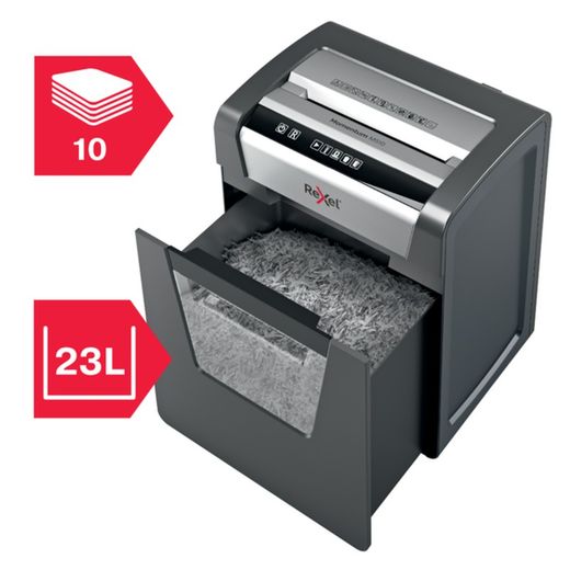 Rexel Momentum M510 papiervernietiger, zwart/zilver