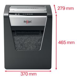 Rexel Momentum M510 papiervernietiger, zwart/zilver
