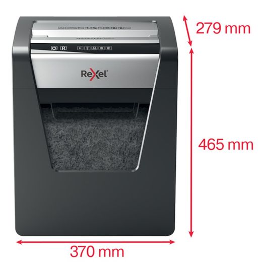 Rexel Momentum M510 papiervernietiger, zwart/zilver