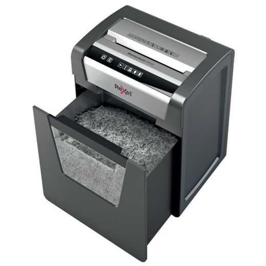 Rexel Momentum M510 papiervernietiger, zwart/zilver