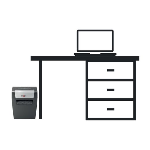 Trituratore Rexel Momentum X308, Nero/Argento