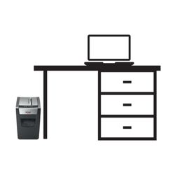 Rexel Momentum X312SL versnipperaar, zwart/zilver