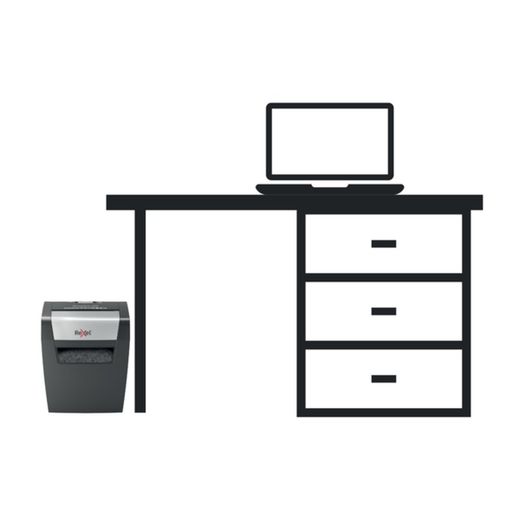 Trituratore Rexel Momentum X406, Nero/Argento