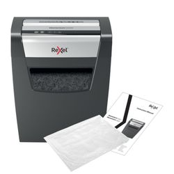Rexel Momentum X410 makuleringsmaskine, sort/sølv