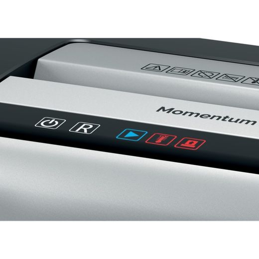 Rexel Momentum X410 makuleringsmaskine, sort/sølv