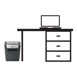Rexel Momentum X410 makuleringsmaskine, sort/sølv