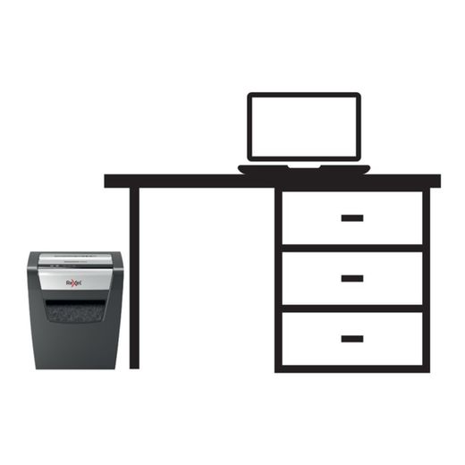 Rexel Momentum X410 makuleringsmaskine, sort/sølv