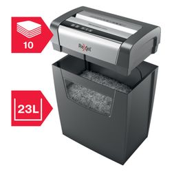 Rexel Momentum X410 makuleringsmaskine, sort/sølv