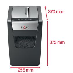 Rexel Momentum X410SL Aktenvernichter, Schwarz/Silber