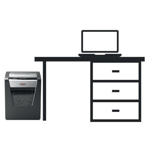 Rexel Momentum X415 papiervernietiger, zwart/zilver