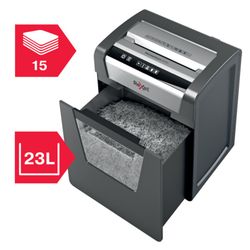 Rexel Momentum X415 papiervernietiger, zwart/zilver
