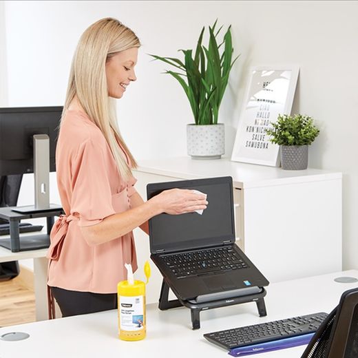 Distributeur 100 lingettes nettoyantes pour écran