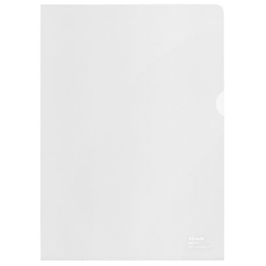A4 Esselte Recycle Dossier (pose med 20). Genanvendt PP. 100 mikron. Appelsinskræl. DIN A4, gennemsigtig