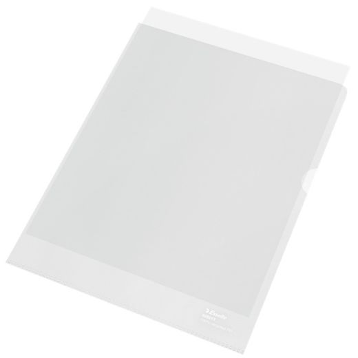 A4 Esselte Recycle Dossier (pose med 20). Genanvendt PP. 100 mikron. Appelsinskræl. DIN A4, gennemsigtig