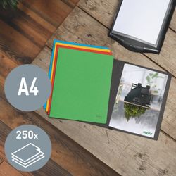 Dossier de fixation en carton Leitz Recycle avec mécanisme métallique. 100% recyclable. DIN A4, jaune