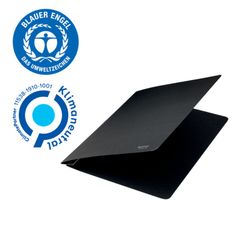 Dossier di fissaggio in cartone Leitz Recycle con meccanismo in metallo. 100% riciclabile. DIN A4, nero