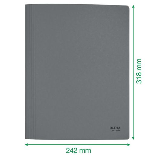 Dossier de fixation en carton Leitz Recycle avec mécanisme métallique. 100% recyclable. DIN A4, rouge