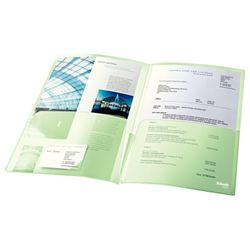 Dossier doppio canguro (borsa 5). PP 180 micron. DIN A4, trasparente