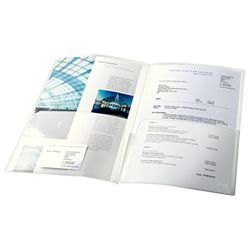 Dossier doppio canguro (borsa 5). PP 180 micron. DIN A4, trasparente