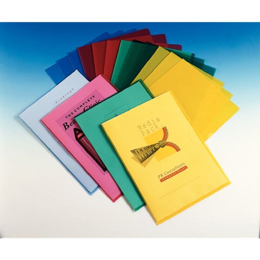 Esselte Nageldossier (Box mit 100). P.P. 110 Mikron. Orangenschale. Modell 31P. DIN A4, transparent