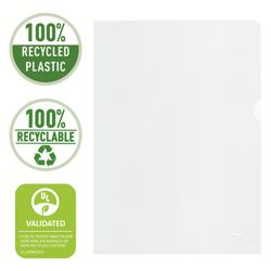 Dossier per unghie Essente (scatola da 100). PP riciclato 100 micron, scorza d'arancia. DIN A4, trasparente.