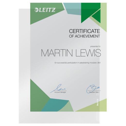 Leitz Nageldossier (Box 100) Hart-PVC. 150 Mikron. DIN A4, gelb