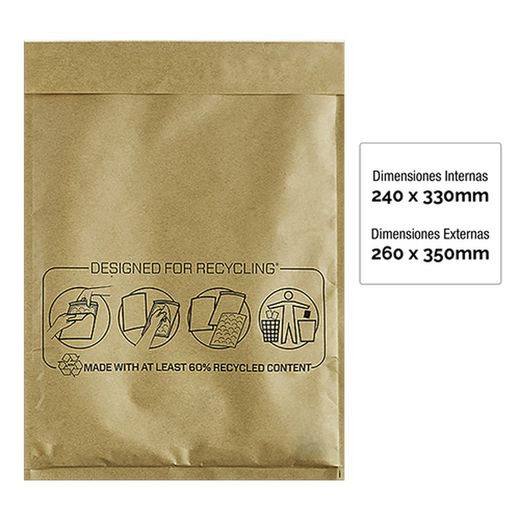 Emballage de 50 unités Sachet à bulles Nº-17 240x330