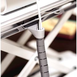 Lotus™ weißer Sitz-Steh-Arbeitsplatz