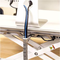 Lotus™ DX weißer Sitz-Steh-Arbeitsplatz