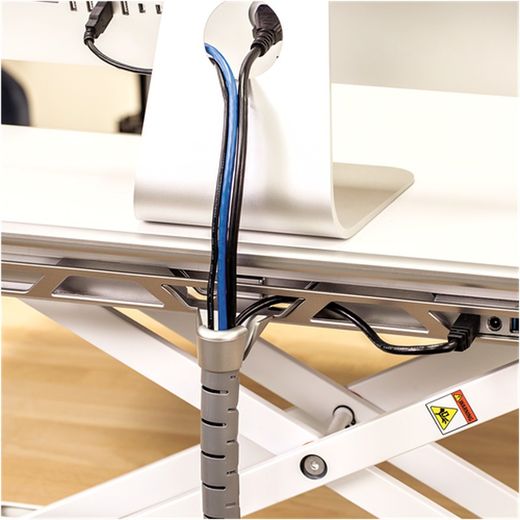 Lotus™ DX weißer Sitz-Steh-Arbeitsplatz