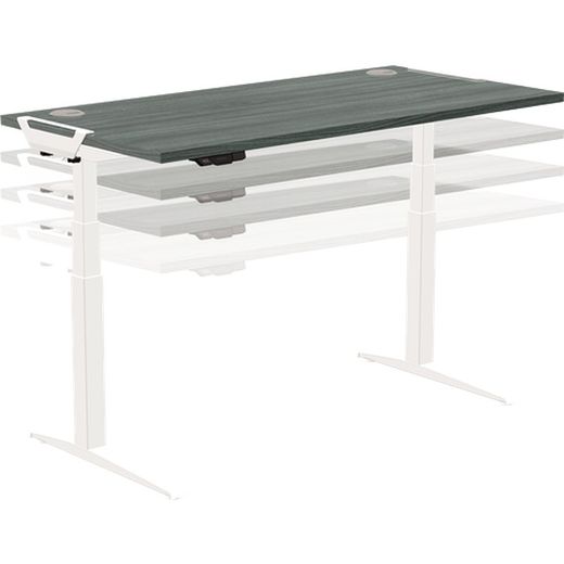 Metalstruktur til højdejusterbart bord Levado™ Hvid (top, transport og montering medfølger ikke)