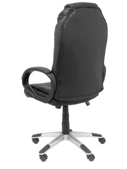 FORÖL Modelo Argamasón - Sillón de dirección ergonómico con mecanismo basculante y regulable en altura - Tapizado en similpiel color negro de primera calidad.
