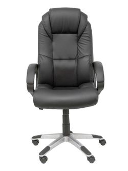 FORÖL Modelo Argamasón - Sillón de dirección ergonómico con mecanismo basculante y regulable en altura - Tapizado en similpiel color negro de primera calidad.