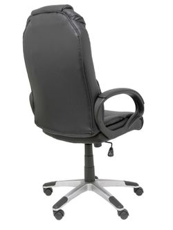 FORÖL Modelo Argamasón - Sillón de dirección ergonómico con mecanismo basculante y regulable en altura - Tapizado en similpiel color negro de primera calidad.