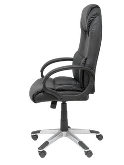 FORÖL Modelo Argamasón - Sillón de dirección ergonómico con mecanismo basculante y regulable en altura - Tapizado en similpiel color negro de primera calidad.