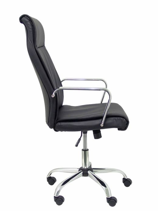 FORÖL Modelo Carcelén - Sillón de dirección ergonómico y basculante - Asiento y respaldo tapizados en similpiel color negro