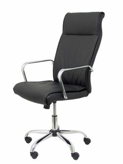 FORÖL Modelo Carcelén - Sillón de dirección ergonómico y basculante - Asiento y respaldo tapizados en similpiel color negro