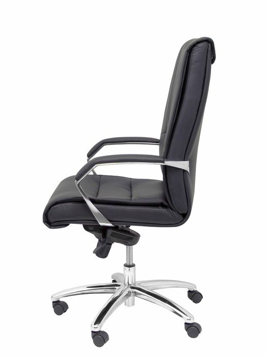 FORÖL Modelo Gineta - Sillón de dirección ergonómico con mecanismo basculante y regulable en altura - Asiento y respaldo tapizados en similpiel color negro.