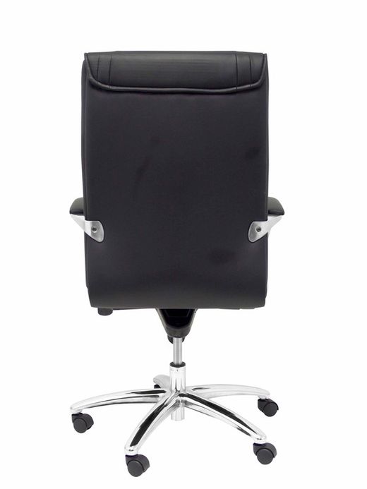 FORÖL Modelo Gineta - Sillón de dirección ergonómico con mecanismo basculante y regulable en altura - Asiento y respaldo tapizados en similpiel color negro.