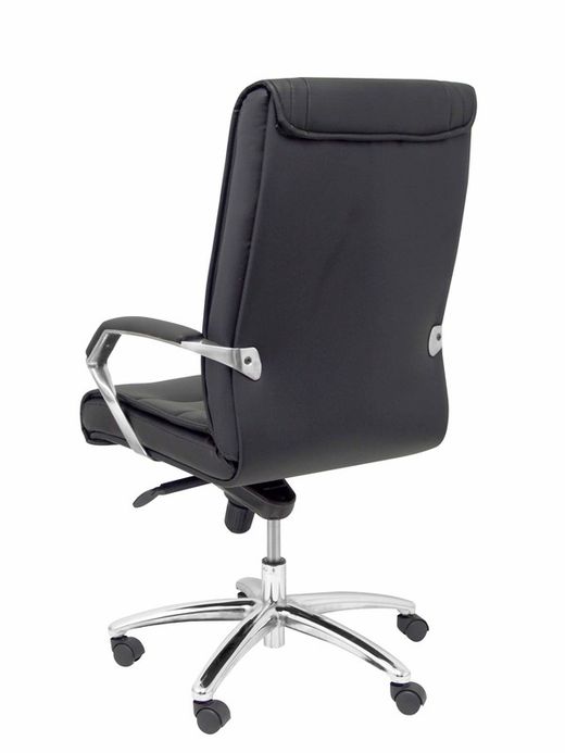 FORÖL Modelo Gineta - Sillón de dirección ergonómico con mecanismo basculante y regulable en altura - Asiento y respaldo tapizados en similpiel color negro.