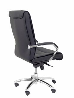 FORÖL Modelo Gineta - Sillón de dirección ergonómico con mecanismo basculante y regulable en altura - Asiento y respaldo tapizados en similpiel color negro.