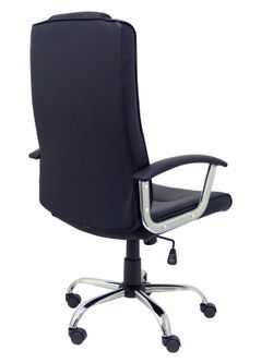 FORÖL Modelo Guadalimar - Sillón de dirección ergonómico, mecanismo basculante, con brazos fijos - Asiento y respaldo tapizados en similpiel color negro.