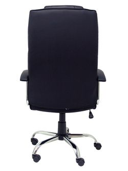 FORÖL Modelo Guadalimar - Sillón de dirección ergonómico, mecanismo basculante, con brazos fijos - Asiento y respaldo tapizados en similpiel color negro.