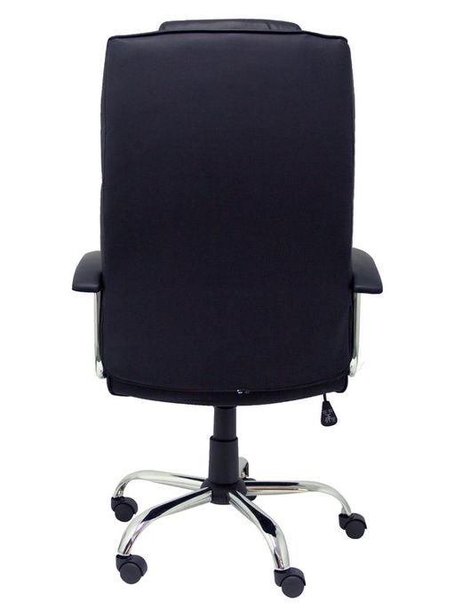FORÖL Modelo Guadalimar - Sillón de dirección ergonómico, mecanismo basculante, con brazos fijos - Asiento y respaldo tapizados en similpiel color negro.