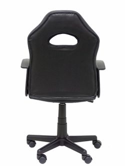 FORÖL Modelo Mohedas - Silla juvenil gaming con mecanismo giratorio, regulable en altura y brazos fijos - Asiento y respaldo tapizados en SIMILPIEL negro y rojo.