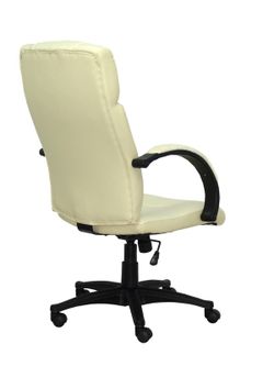 FORÖL - Modelo Munera - Sillón de dirección ergonómico con mecanismo basculante y regulable en altura - Tapizado en similpiel color crema de primera calidad.