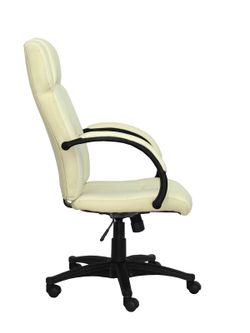 FORÖL - Modelo Munera - Sillón de dirección ergonómico con mecanismo basculante y regulable en altura - Tapizado en similpiel color crema de primera calidad.